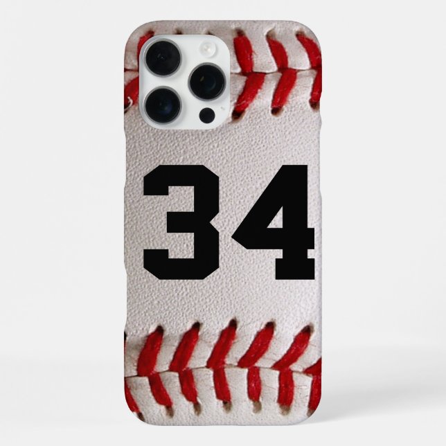 Custom Jersey Number Baseball Player Design iPhone Case (Back)