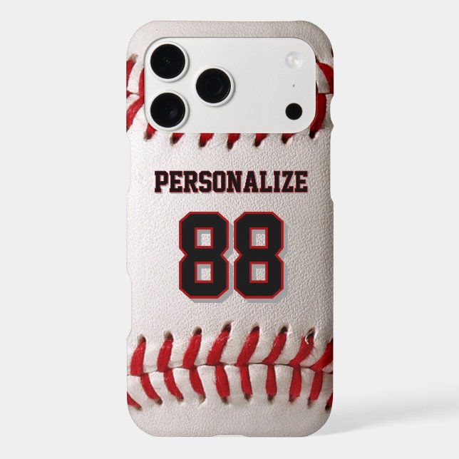 Custom Jersey Number & Name Baseball Player Design (Back)