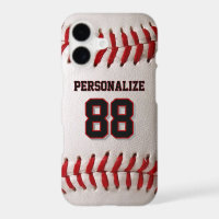 Custom Jersey Number & Name Baseball Player Design