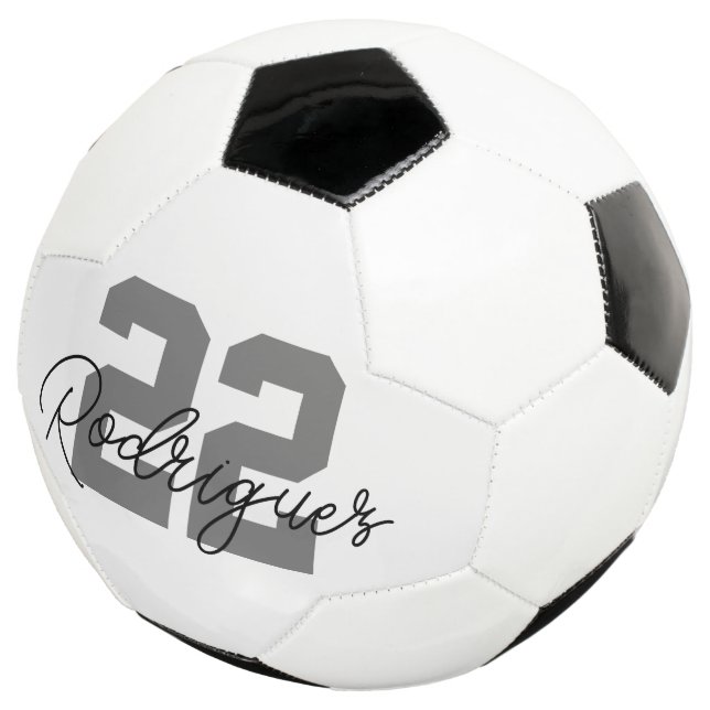 Custom Jersey/Player Name Soccer Ball (Three Quarter)