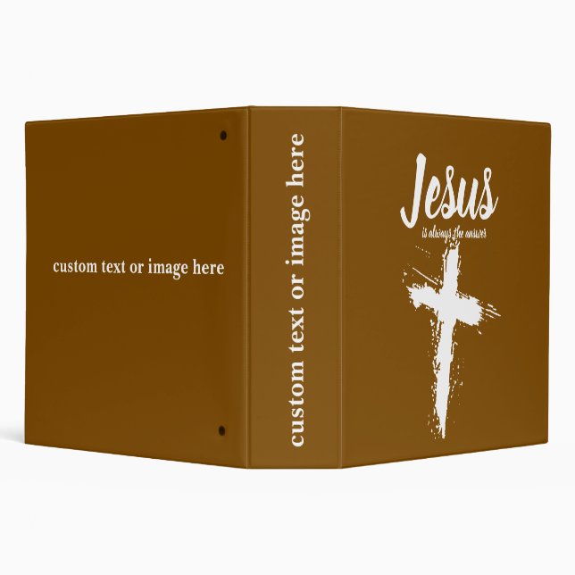 Custom Jesus Organizer - Christian 3 Ring Binder (Background)