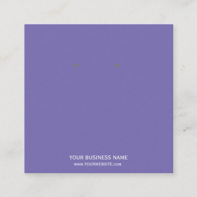 Custom Jewellery Earring Display Cards (Front)