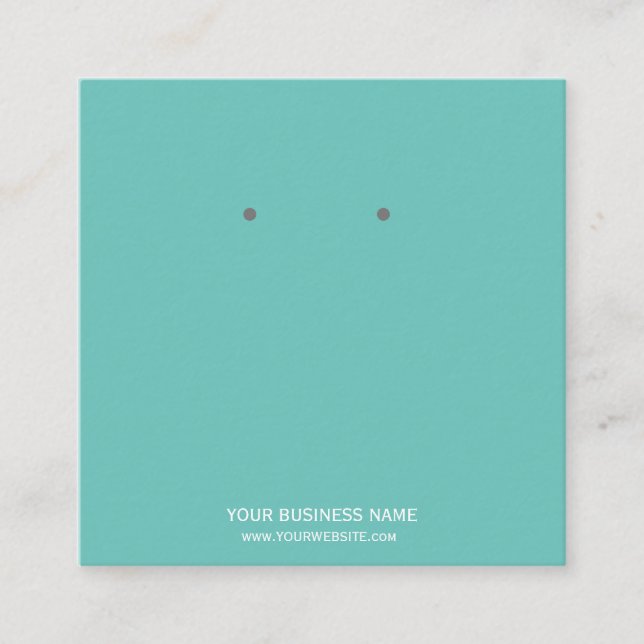 Custom Jewellery Earring Display Cards (Front)