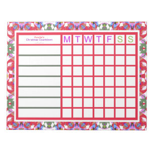 Custom Jolly Christmas ADHD Girls Womens Planner Notepad
