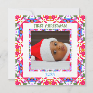 Custom Jolly Festive Christmas Photo Magnet Gift