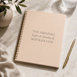 Custom Journal Hopes & Dreams Notebook Gift