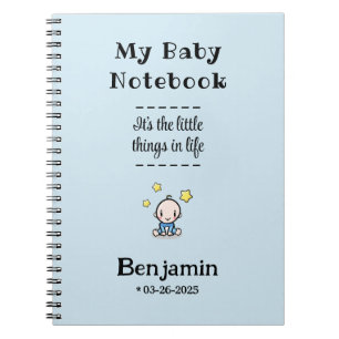 Custom Journal & Planner, Personalized Baby Boy  