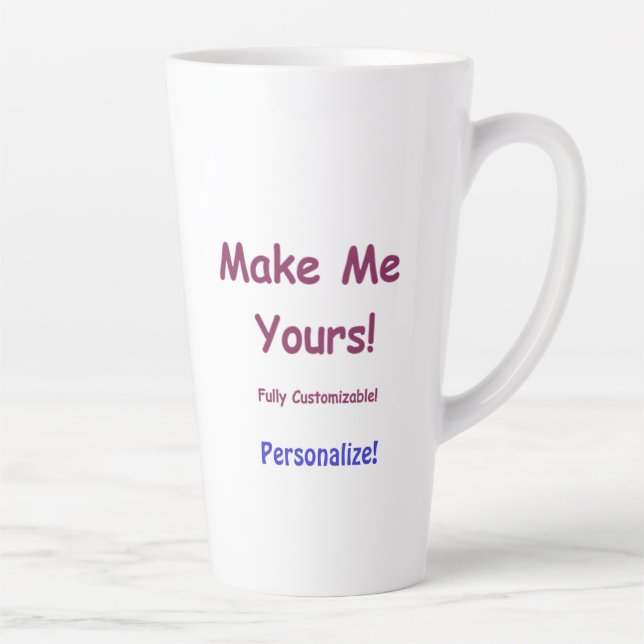 Custom Jumbo Latte Mug to Personalize 17oz (Right)