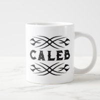 Custom jumbo mug with gnarly tattoo art design