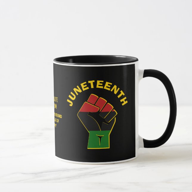 Custom JUNETEENTH Celebrate Freedom Mug (Right)
