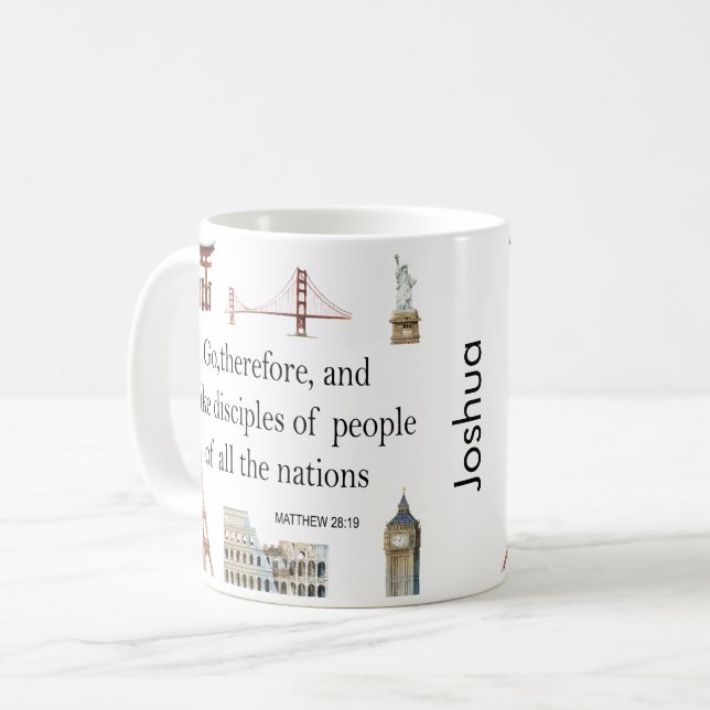 Custom JW gift make disciples Coffee Mug (Front Left)