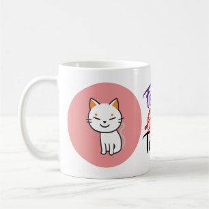 Custom Kawaii Cat Mug   Cute Personalized Gift