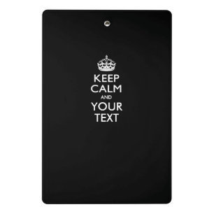 Custom KEEP CALM And Your Text Mini Clipboard