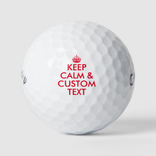 Custom Keep calm Callaway golf ball gift set