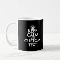 Custom keep calm front and back double sided