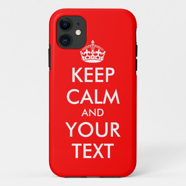 Custom Keep Calm iPhone 5 case | Customizable (Back)