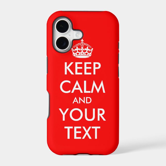 Custom Keep Calm iPhone 5 case | Customizable (Back)