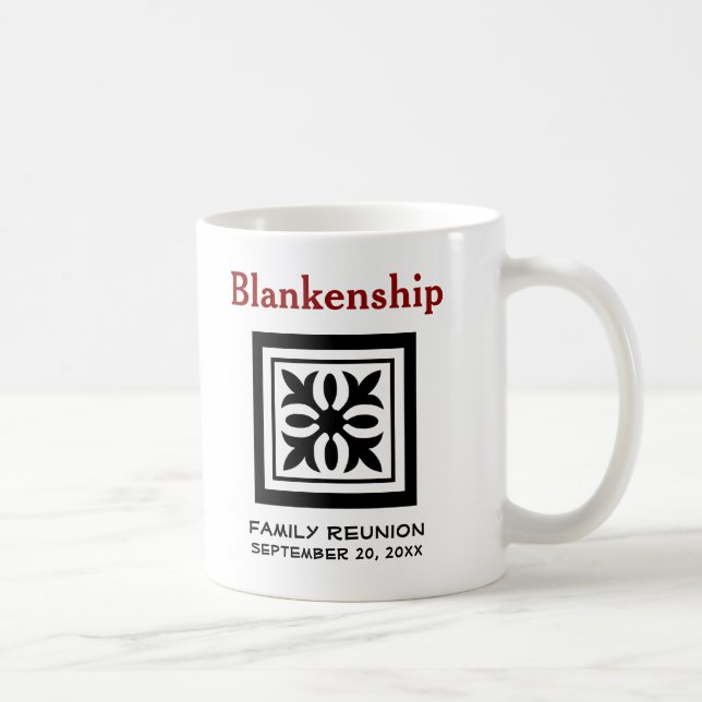 Custom Keepsake Family Reunion Crest Placeholder C Coffee Mug (Right)