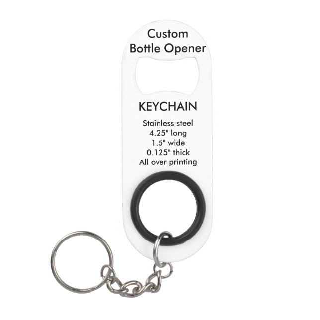 Custom Keychain Bottle Opener (Front)