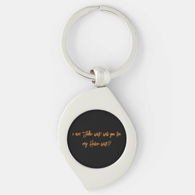 Custom Keychain Stylish Personalized Key Ring (Front)