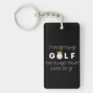 Custom keychain with your name for golfers