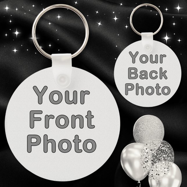 Custom Keychains No Minimum Order (2 Sided Photo Keychains. Photo party favors. Keychains with Photos.  Personalized Photo Favors.)
