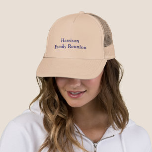 Custom Khaki Family Reunion Classic Trucker Hat