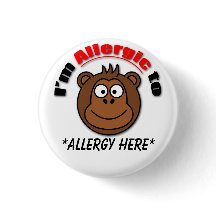 Custom kids allergy badge