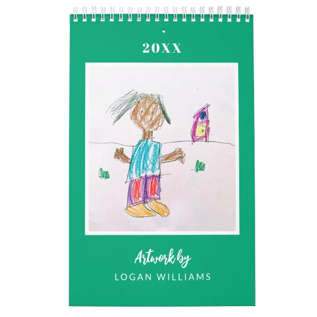 Custom Kids' Art Keepsake Christmas Gift Calendar (Cover)