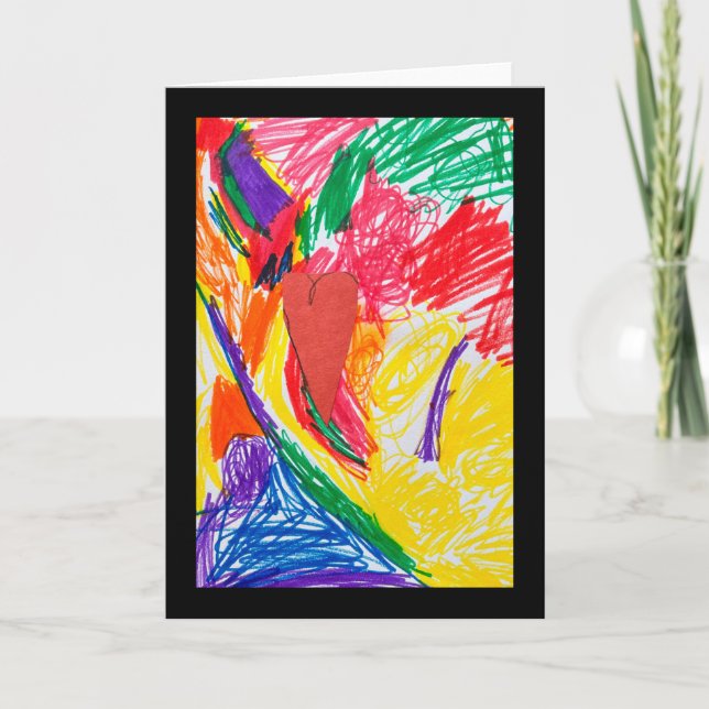 Custom Kids' Art Print Card (Front)