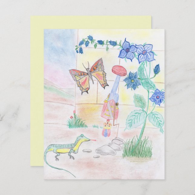 Custom Kids Artwork, Nutcracker toy, butterfly,  (Front/Back)