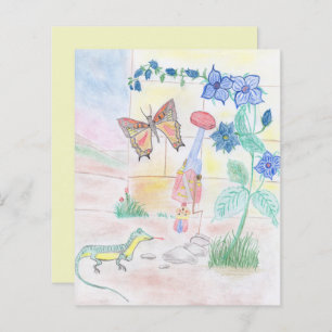 Custom Kids Artwork, Nutcracker toy, butterfly, 