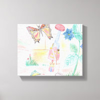 Custom Kids Artwork, Nutcracker toy, butterfly,