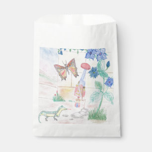 Custom Kids Artwork, Nutcracker toy, butterfly,  Favour Bag
