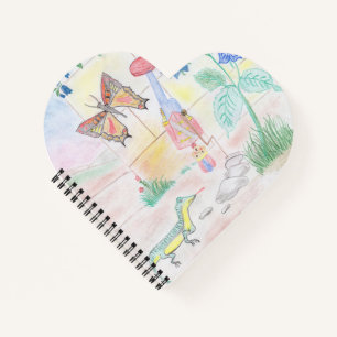 Custom Kids Artwork, Nutcracker toy, butterfly,  Notebook