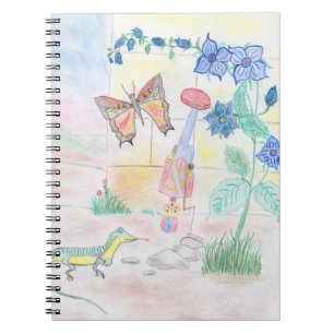 Custom Kids Artwork, Nutcracker toy, butterfly, Notebook