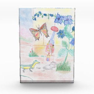 Custom Kids Artwork, Nutcracker toy, butterfly, Photo Block