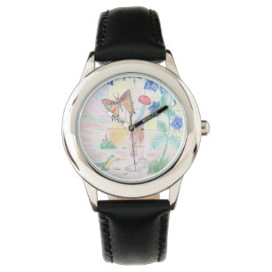 Custom Kids Artwork, Nutcracker toy, butterfly, Watch