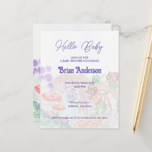 Custom Kids Artwork, two cute mouse, flowers....