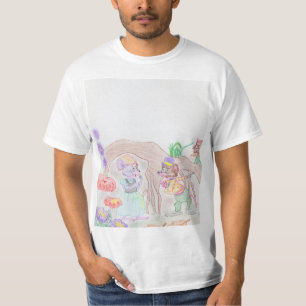 Custom Kids Artwork, two cute mouse, flowers.... T-Shirt