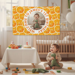 Custom Kids Birthday Banner with Photo