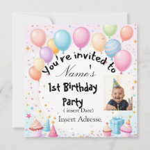 Custom Kids Birthday Invitation | Fun Party Card w