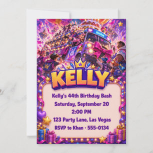 Custom Kids Birthday Party Invitation - Add Your O