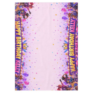 Custom Kids Birthday Party Tablecloth - Add Your O