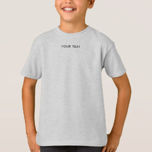 Custom Kids Boys Simple Modern Small Font Template T-Shirt