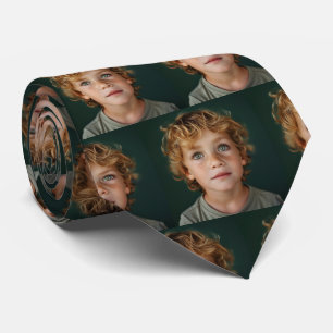 Custom Kids Faces Photo Pattern  Tie