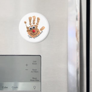 Custom Kids' Handprint Art Keepsake Magnet