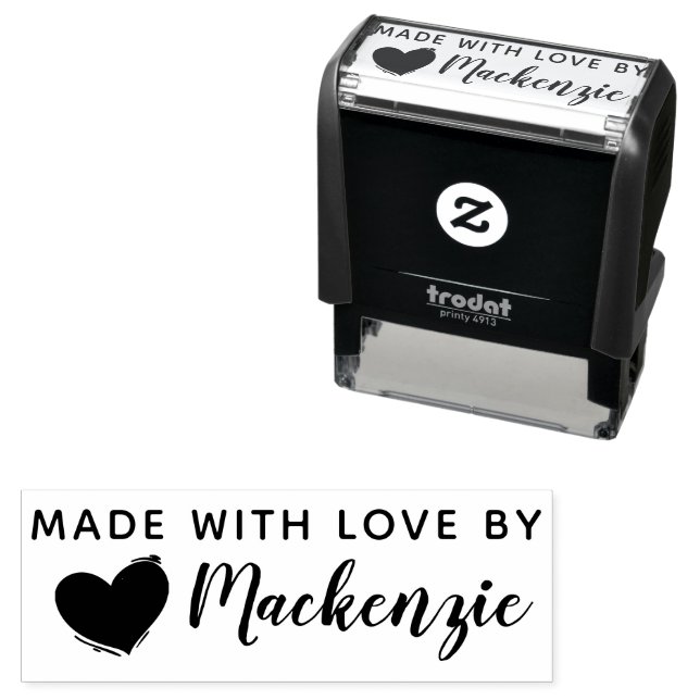 Custom Kids Made With Love Stamp (In Situ)
