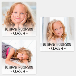 Custom Kids Name & School Class