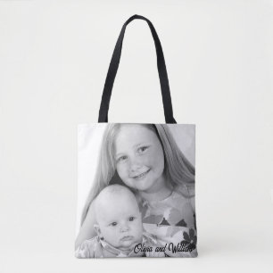 Custom Kids Photo Create Your Own Double Sided Tote Bag
